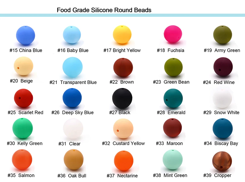 silicone round beads-2