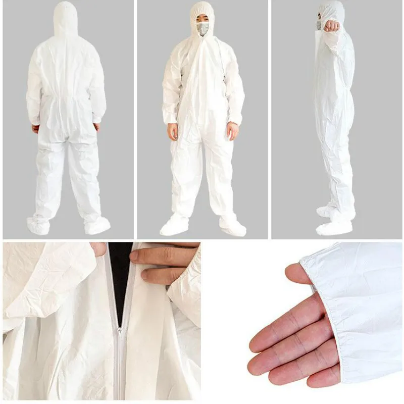 Новая одноразовая Нетканая защитная одежда Пыленепроницаемая Очищающая защитная одежда без пыли окрашенная одежда для уборки