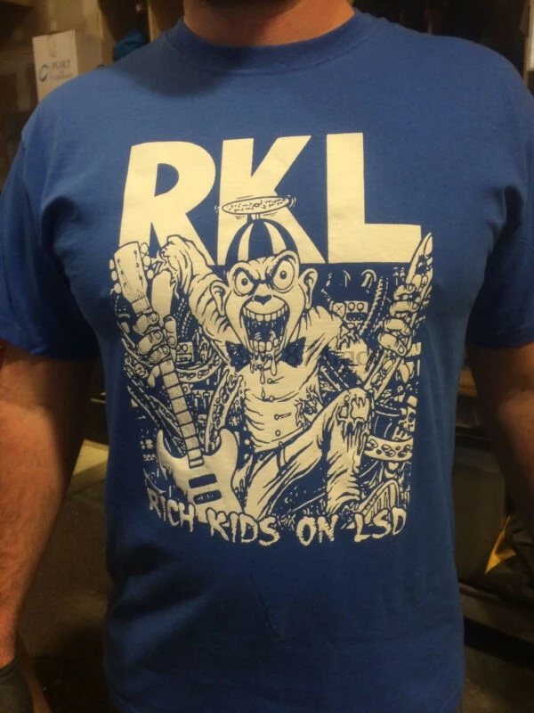 RKL синяя рубашка панк bad religion nofx kbd nardcore богатый дети на LSD dr. know | Мужская одежда