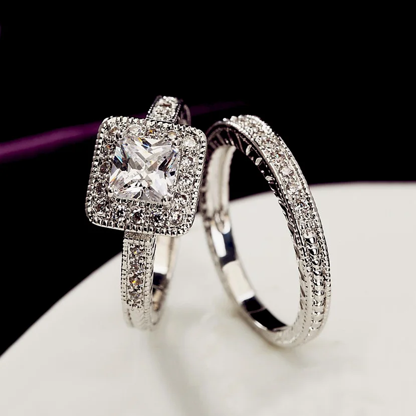 two piece wedding rings