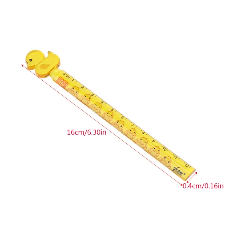 Милые утки Пластик Прямые Линейка, измерительный инструмент Канцтовары офисный школьный питания W30