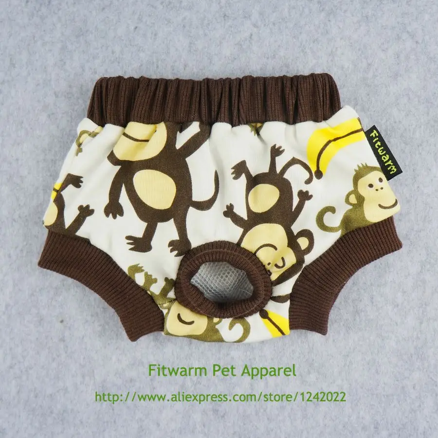 Fitwarm Очаровательная обезьянка моющаяся хлопковая собачья пеленка для домашних