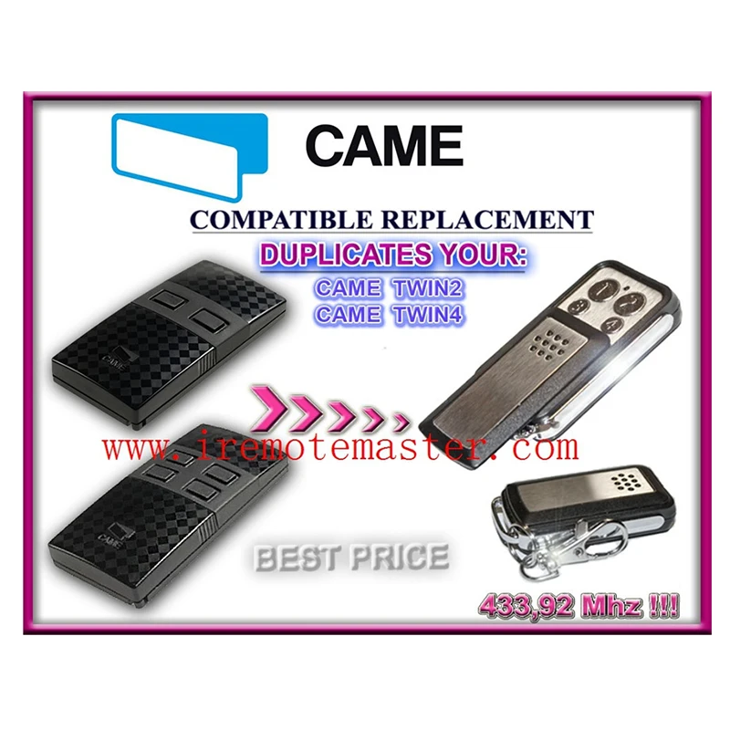 

FOR Remote CAME TWIN2 Remote Control Duplicator 433.92mhz fixed code FREE SHIPPING