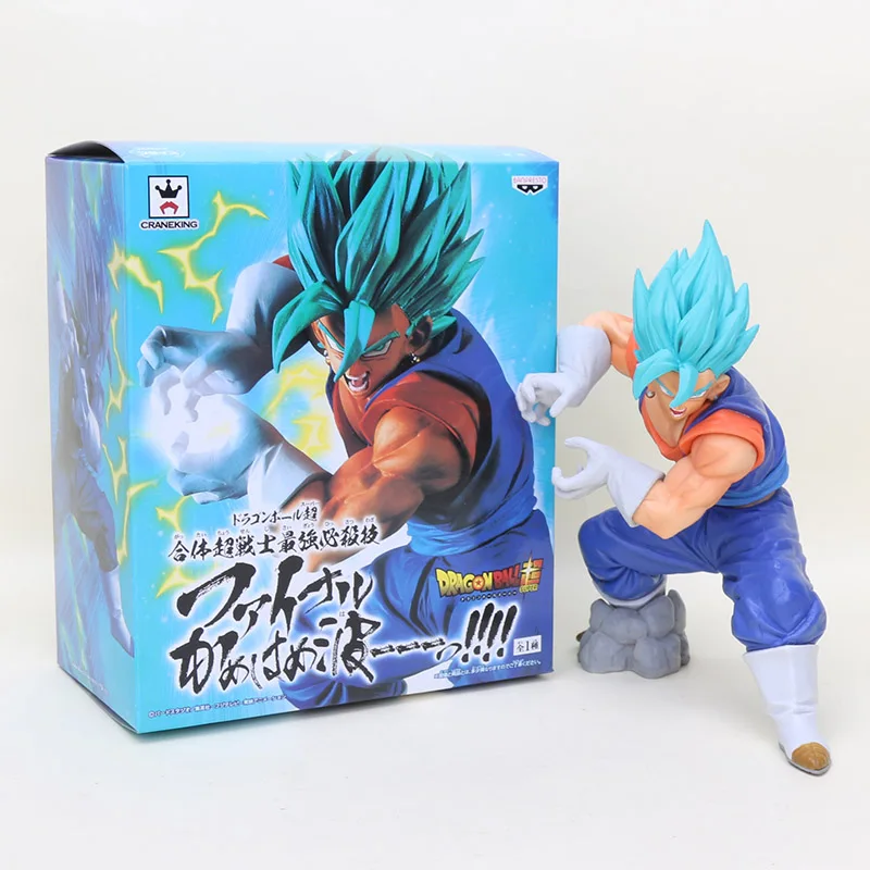 

18cm Super Saiyan God SS Vegito figurine Final Kamehameha Blue VEGETTO dragonball Action Figure anime Dragon Ball Z Figures Toy