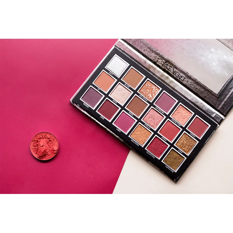 

18 color eyeshadow necklace glitter potato mud eyeshadow