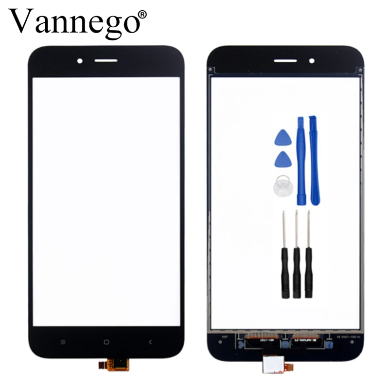 

Vannego Touch Panel For Xiaomi Mi A1 MiA1 5X Mi5X 5.5" Touch Screen Digitizer Outer Front touch Glass Lens Sensor with tools