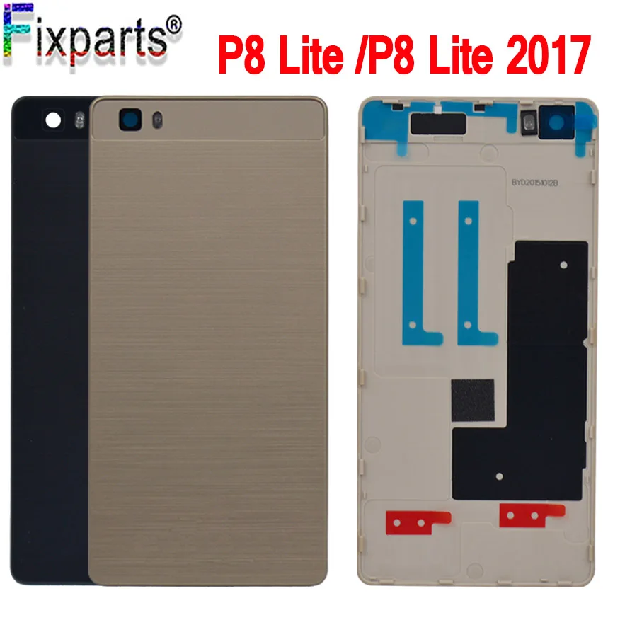 Оригинальный Huawei P8 Lite задняя крышка батарейного отсека P9 2017 Корпус чехол P8lite
