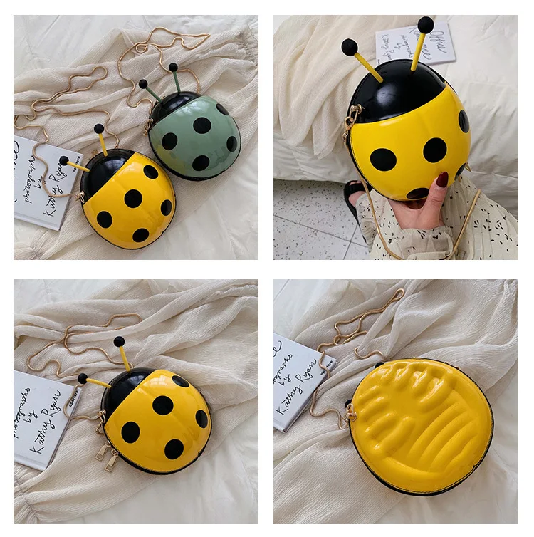 Cute Ladybird Plush Bagpack Girl Boy Children's Bag Ladybug Schoolbag Kids Toy Bag Pack For Child Gift Waterproof Crossbody Bag