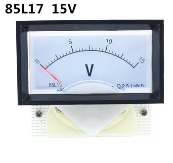 

85L17 AC 15V 70*40mm Rectangle Analog Volt Voltage Panel Meter
