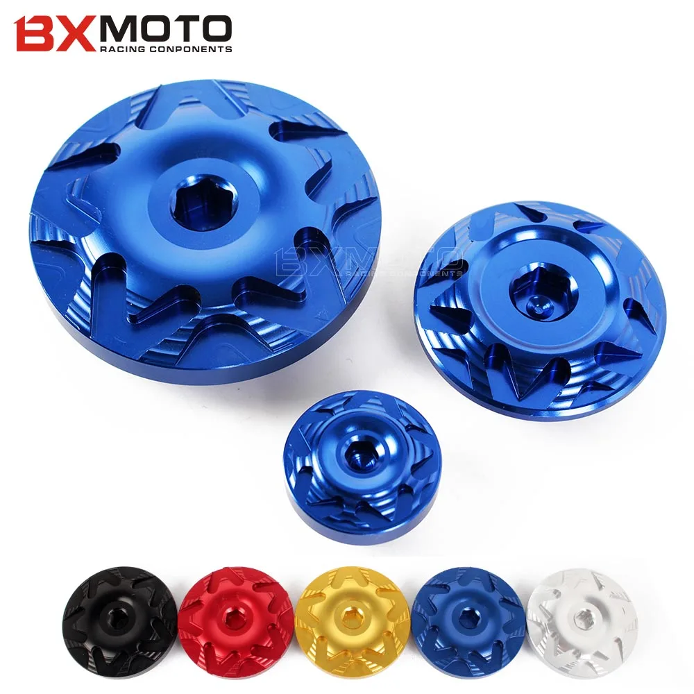 Motorcycle CNC Engine side cover screws Oil cap screw For Suzuki GSXR