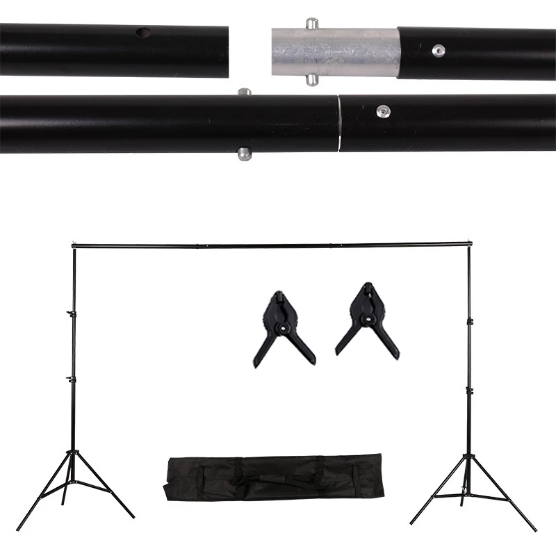

Adjustable 2mx3m/6.5ftx9.8ft Background Support Stand Pro Photo Backdrop Crossbar Kit Studio