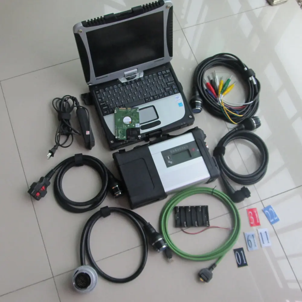  Mb sd c5 conecta la herramienta de diagnóstico compacta de 5 estrellas (12v + 24 v) + 500gb hdd el 