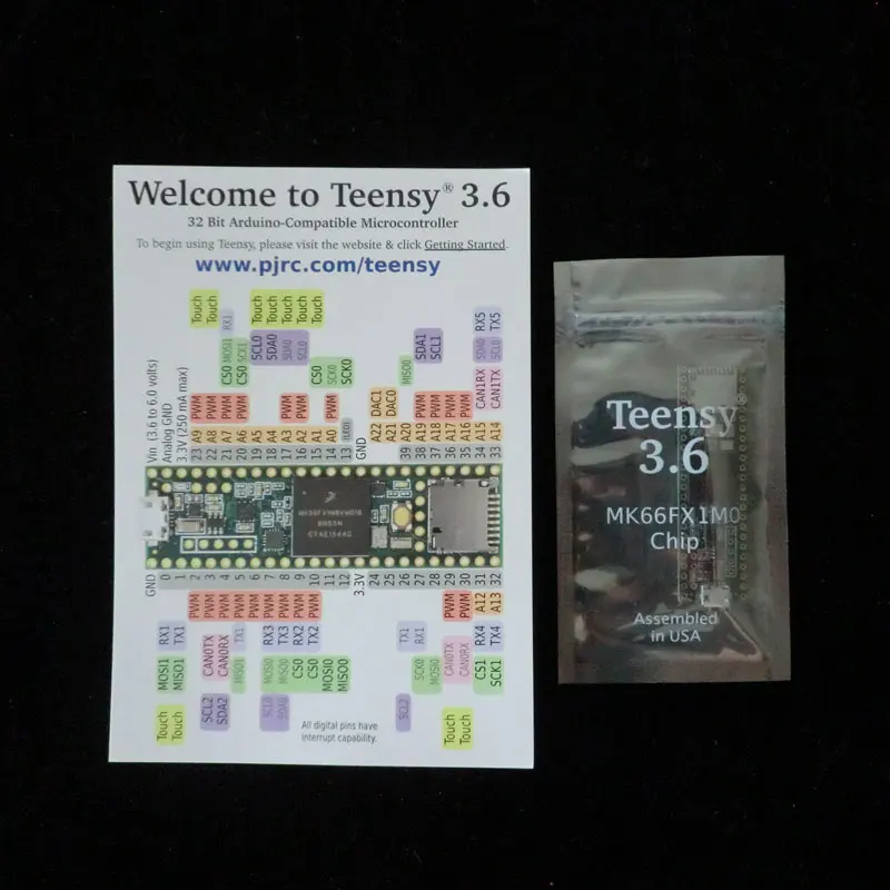 

K66 Teensy 3.6 Kinetis MCU 32-Bit ARM Cortex-M4 Embedded Evaluation Board without headers Teensy3.6 with MCU MK66FX1M0VMD18