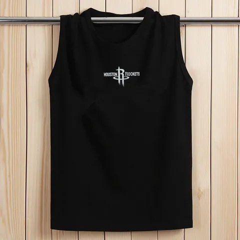 

Tank Tops New Summer Men's Sleeveless T-shirt Basketball Beach Shoulder Fitness Sports vest Men's Pure Cotton Breathing