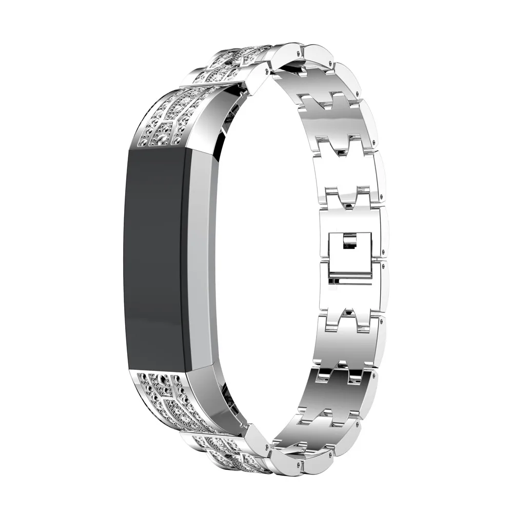 Hiperdeal Нержавеющая сталь Кристалл Часы наручные ремешок для Fitbit Alta HR/Fitbit Alta для смарт-часы 19 апреля