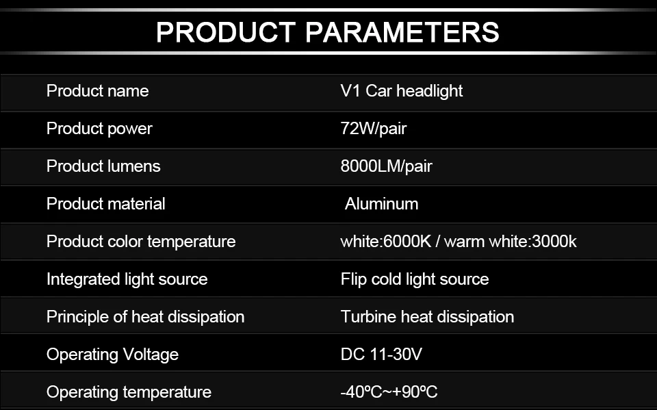 H4 H7 LED Car bulb Car headlight lamp (2)