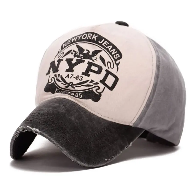 Новая Кепка от солнца с надписью NYPD, летняя кепка для спорта на открытом воздухе для взрослых, быстросохнущая Повседневная регулируемая бейсболка, солнцезащитная Кепка из хлопка - Цвет: B