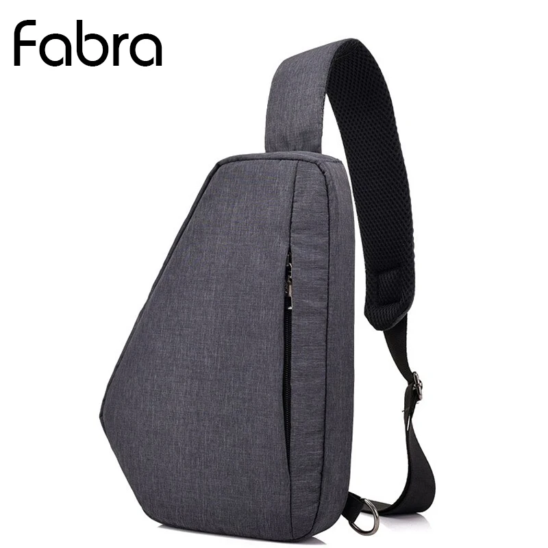

Fabra Multi Function Sling Bag Polyester Chest Pack Men Messenger Bags Casual Travel Fanny Flap Small Unisex Shoulder Bag Black
