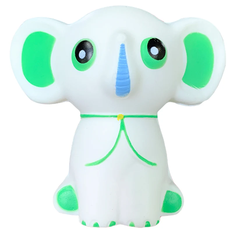 

Kawaii Elephant Squishy Slow Rising Simulation Cartoon Doll Straps Scented Soft Stress Relief Squeeze Fun Xmas Gift Toy for Kid