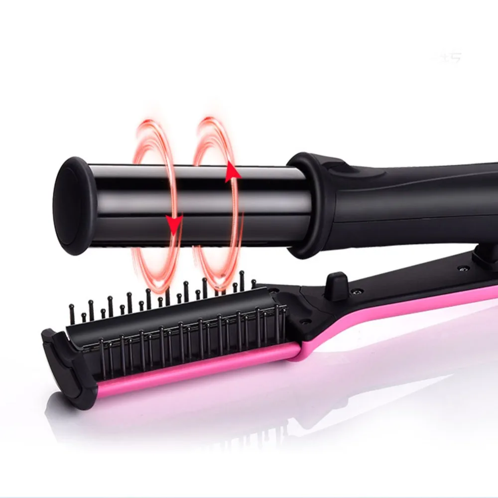 Professional Hair Straightening Iron Curling Style 2 in 1 Without The Damage Hair Straightener Flat irons Hair Styling Tool PN34 Professional Hair Straightening Iron Curling Style 2 in 1 Without The Damage Hair Straightener Flat irons Hair Styling Tool PN34