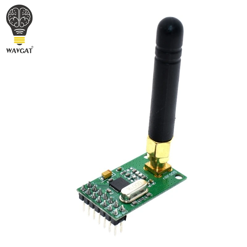 

WAVGAT NRF905 Wireless Transceiver Module Wireless Transmitter Receiver Board NF905SE With Antenna FSK GMSK 433 868 915 MHz