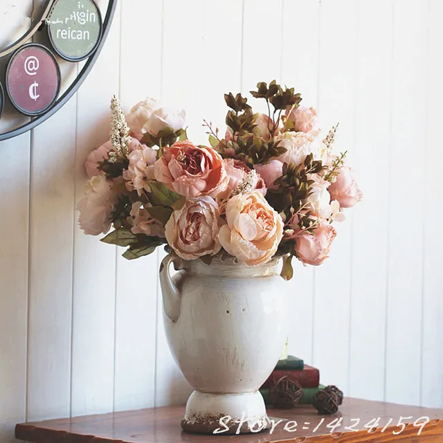 Buy New European Vintage Artificial Flowers Silk