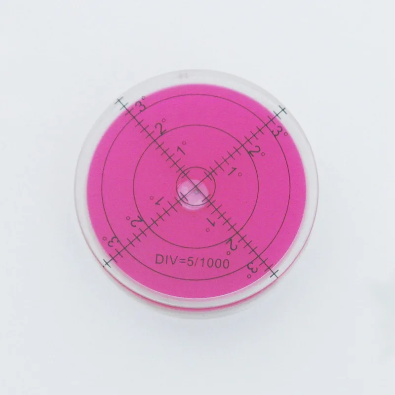 

60*12mm Red Color Precision Bubble Spirit Level Round Circular Bullseye Level RV leveler Camper for instruments