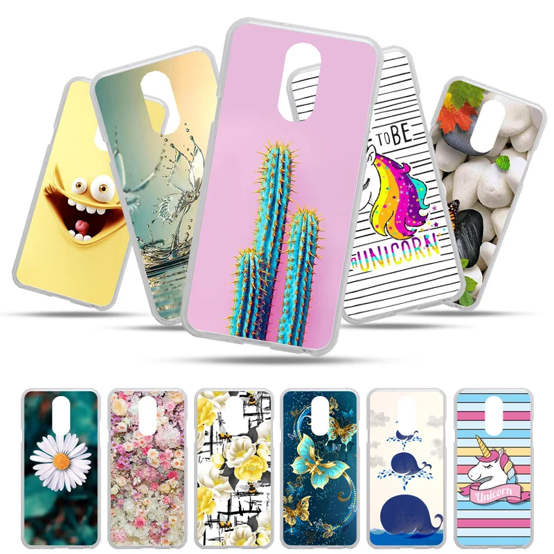 

Bolomboy Painted Case For LG Q7 Case Silicone Soft TPU Cases For LG Q7 Plus Q7a alpha Cover Wildflowers Animal Bags 5.5 inch