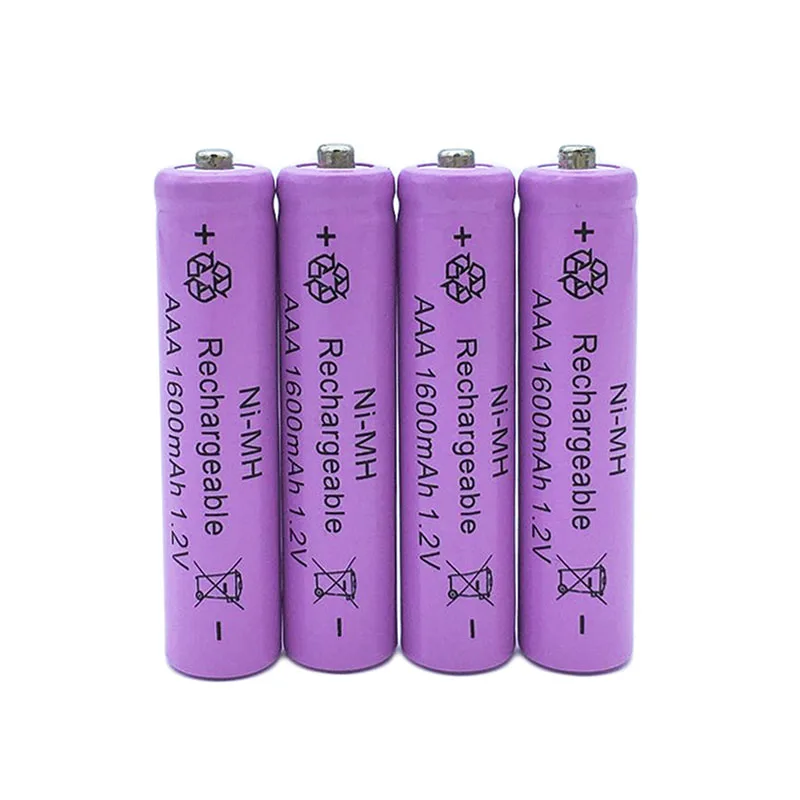 8Pcs 2X 1.2V AAA aaa 3A 7 NI MH Battery 1600mAh Rechargeable batteries batteria Digital