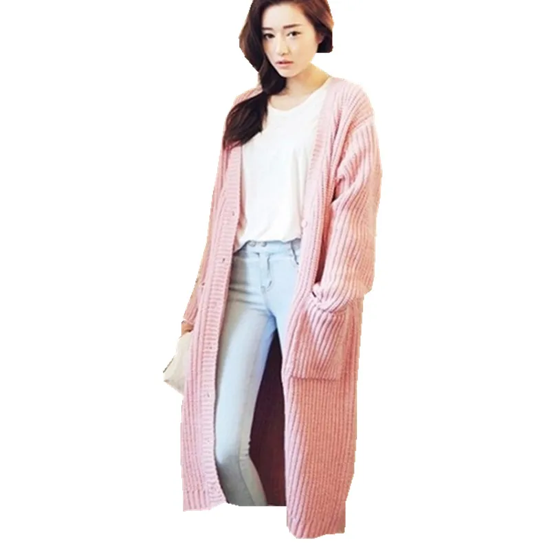 

FEMALE SWEATER Cardigan Women 2019 Spring Autumn Casual Big Size Loose Long Sleeve Cardigans Sweater for women Female Tricot Top