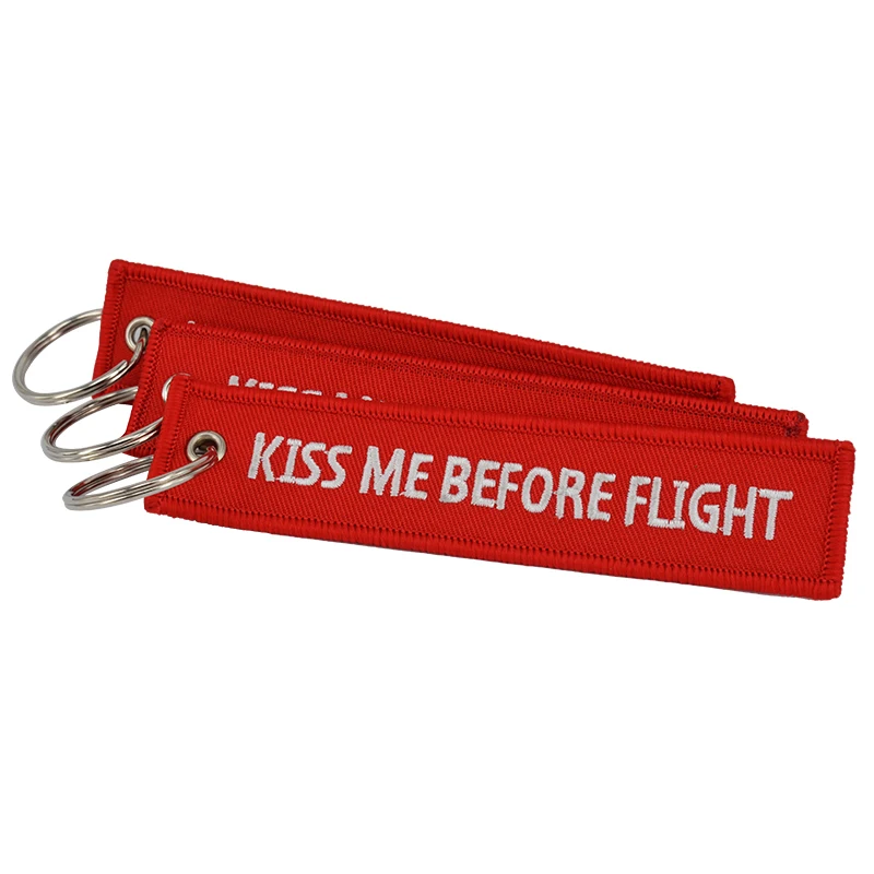 Kiss Me Before Flight Key Chain 2
