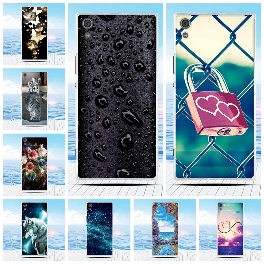 

For Sony Xperia XA1 Ultra Case Cartoon 3D Relief Printing Pattern Back Cover TPU Soft Silicone Case