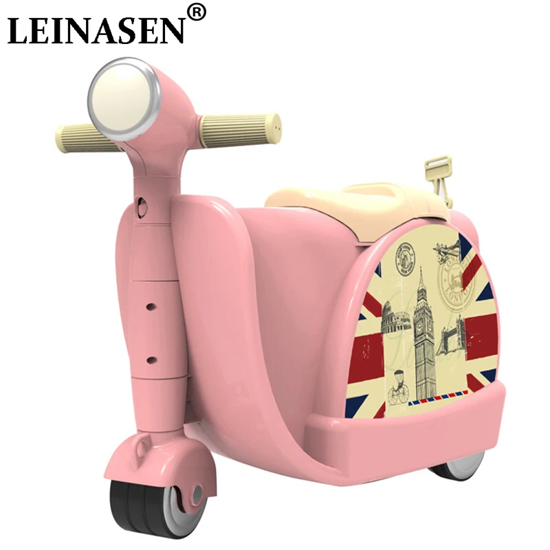 Children's Travel Suitcase with Wheels Travel Bag Boy Girl Baby Creative Toy Box Kids Luggage Sit to Ride Suitcases Child Gift spinner luggage