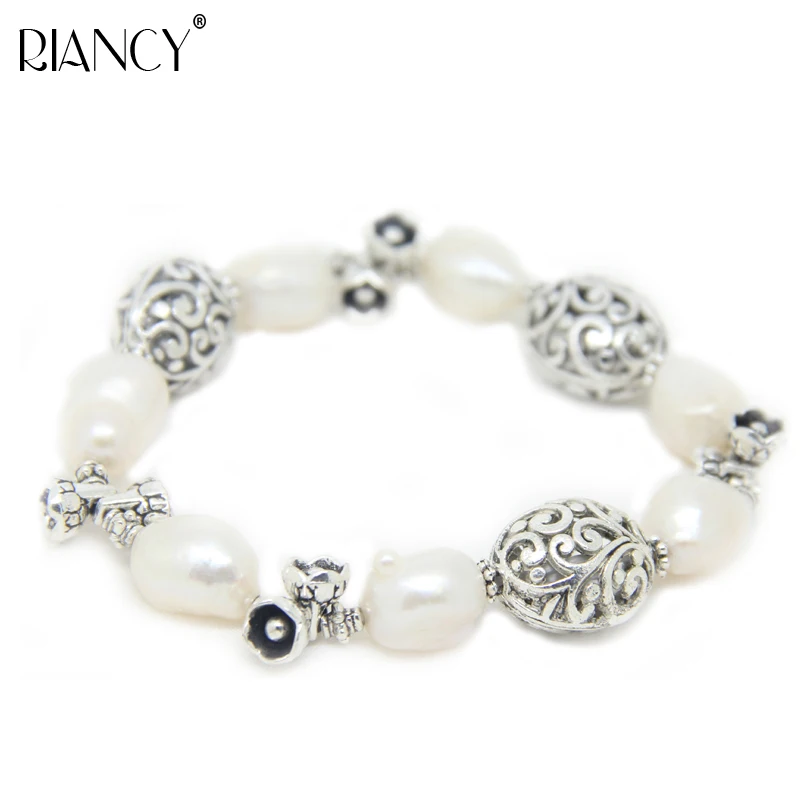 

Fashion adjustable white baroque pearl bracelet girl present, freshwater pearl bracelet jewelry for Women party gift