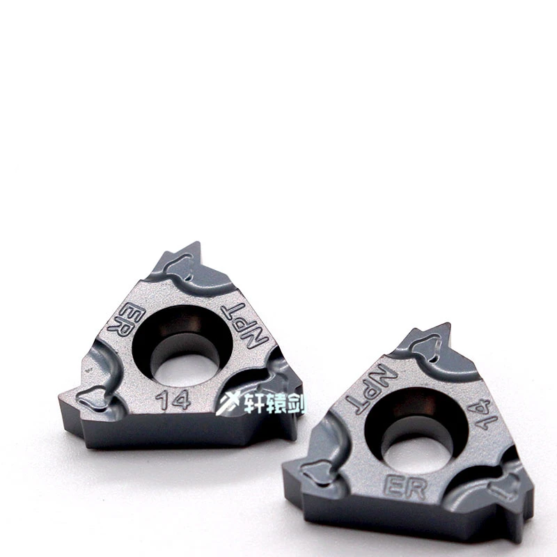 

10pcs Carbide Insert Thread Blade 16IRM 16ERM 11BSPT 19BSPT 28BSPT IC908 CNC Lathe threading Cutter Tool