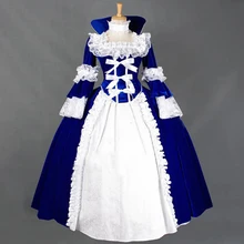Готическое платье в стиле «Лолита» ведьма платье юбка с высокой талией в европейском стиле и показать длинное платье индивидуальный заказ