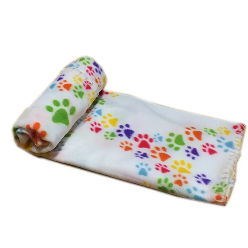 Paw Print Pet Blanket Dog Cat Bed Mat Sleeping Mattress Small Medium Dogs Cats Air Condition Cushion Cover Towel Pet 40JA9 (5)