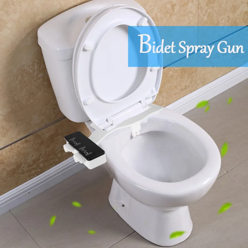 1 Set Bathroom Toilet Bidet Attachment Set Self Cleaning Nozzle Water