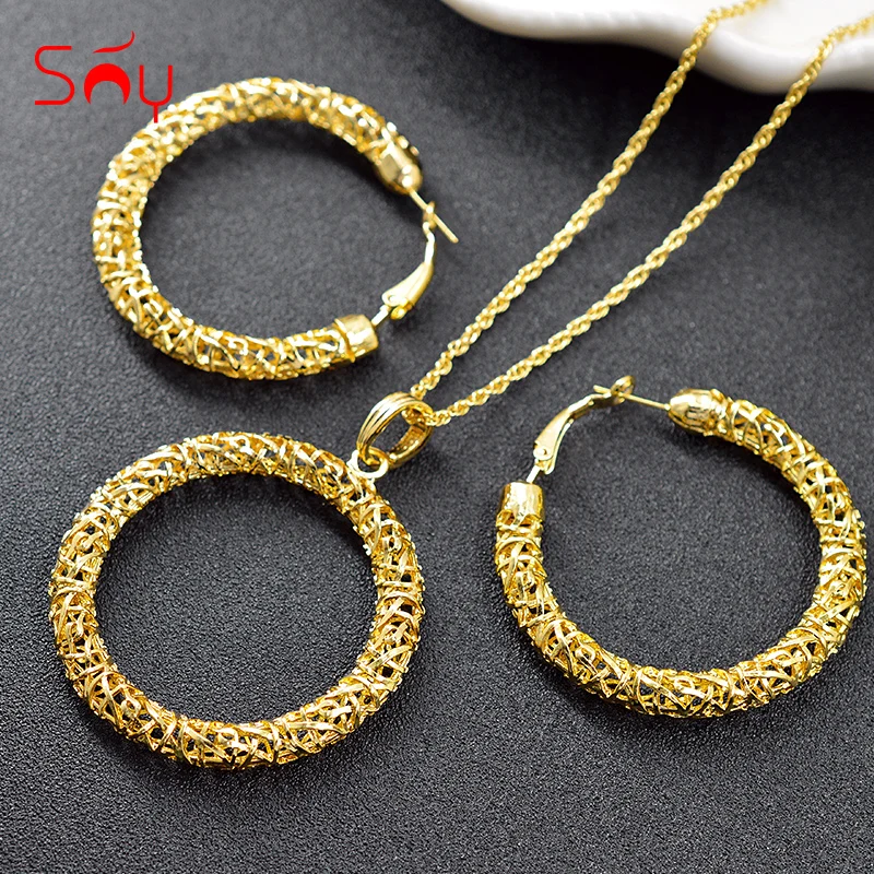 

Sunny Jewelry Bohemia Jewelry Findings Big Jewelry Sets For Women Necklace Earrings Pendant For Party Geometric Jewelry Gifts