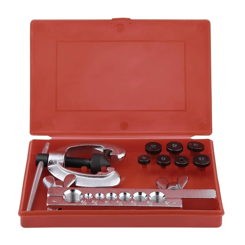 

Professional Metal Double Flaring Tool Kit 3 Way Brake Line Auto Car Repair