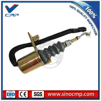 12V excavator fuel stop solenoid SA-3742-12, shutoff solenoid 3932017, shut down solenoid 12V excavator fuel stop solenoid SA-3742-12, shutoff solenoid 3932017, shut down solenoid