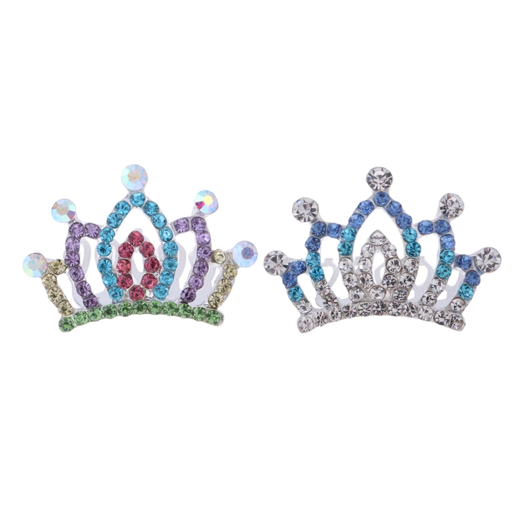 Beautiful Girl Doll Headdress Princess Crystal Mini Tiara Crown For Monster High School Girl Doll Party Outfits Accessory