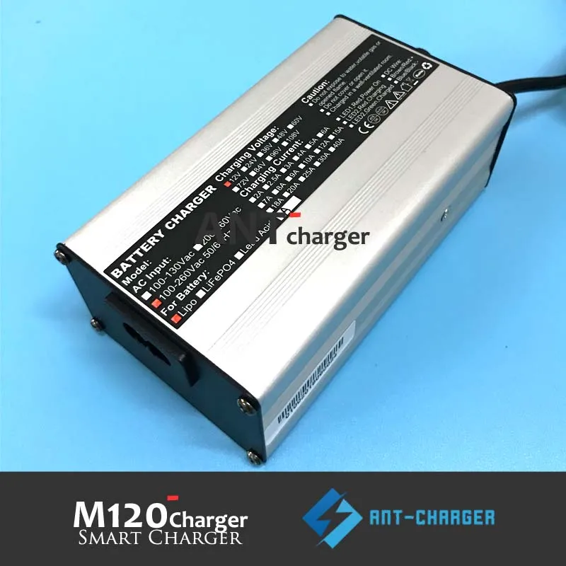Free Shipping 12.6V5A Ebike Smart Charger Used for 3S Lithium Polymer Battery 12V Li-ion Battery Charger High Power Auto-Stop (4)