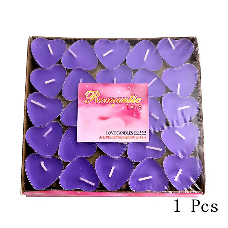 Purple3 1pcs 1 шт., 6 цветов, золотые, серебристые, яркие, креативные, романтические, для вечеринки, для дня рождения, свечи, для торта, для дня рождения, праздника, украшения, поставка, сделай сам - Цвет: Purple3 1pcs