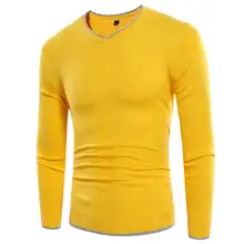Новая мода Для мужчин весна свитер для повседневной носки v-образным вырезом Полосатый Slim Fit Вязание Для мужчин S Свитеры для женщин пуловер Плюс Размеры Свитеры для женщин рубашка первоклассника