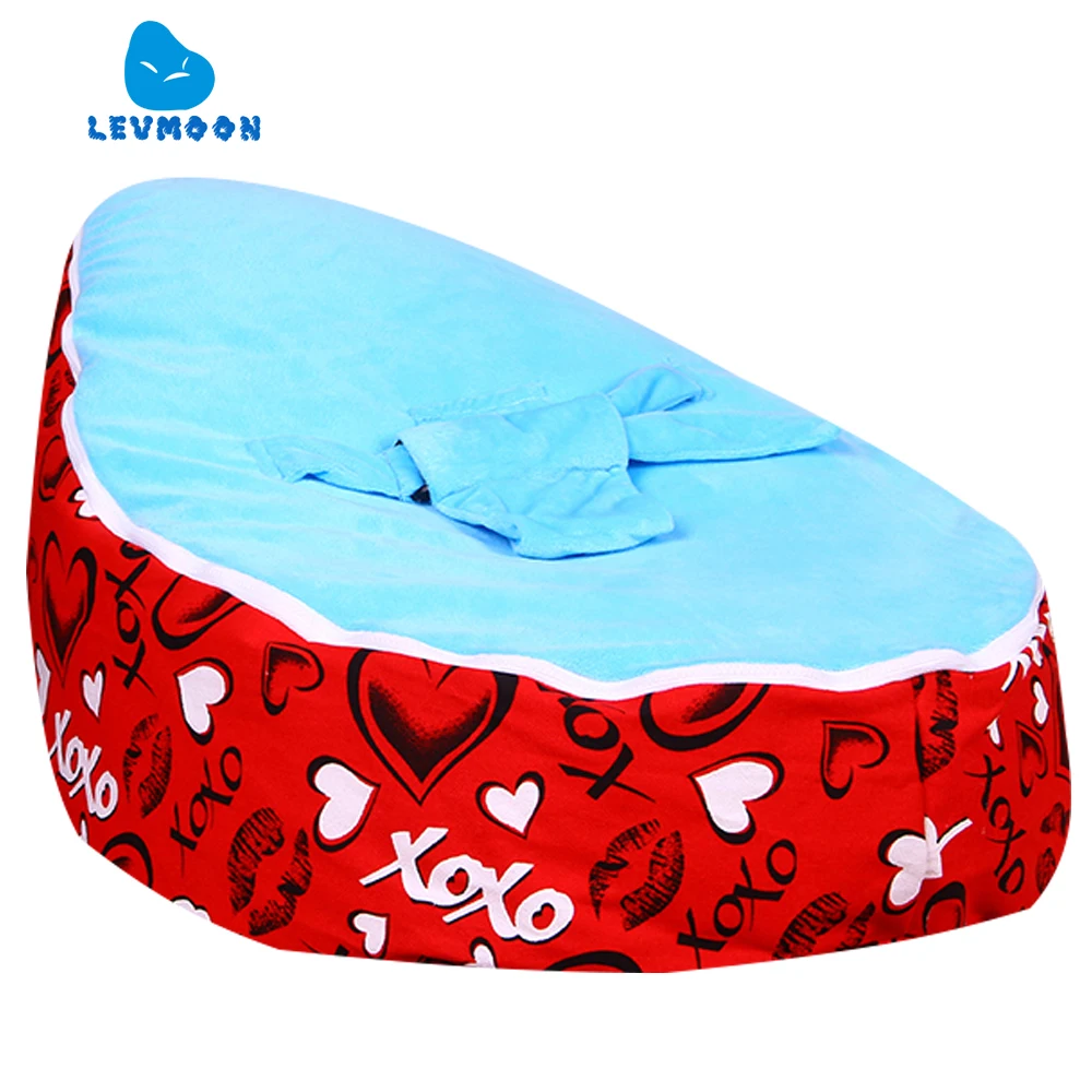 Levmoon Medium Red Lover Bean Bag Chair Kids Bed For Sleeping Portable Folding Child Seat Sofa Zac Without The Filler Levmoon Medium Red Lover Bean Bag Chair Kids Bed For Sleeping Portable Folding Child Seat Sofa Zac Without The Filler
