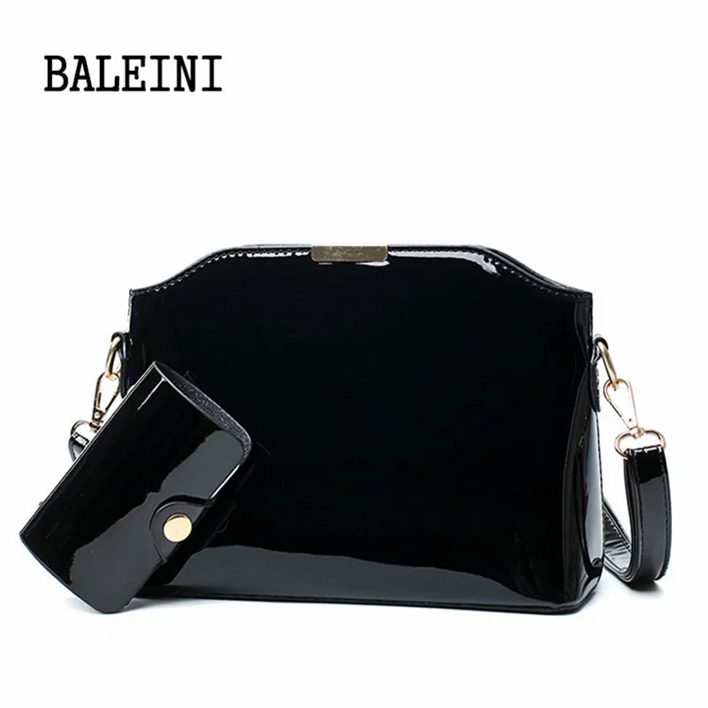 BALEINI, лакированная кожа, сумки через плечо для женщин, маленькая брендовая дизайнерская сумка на плечо, Новая модная женская сумка