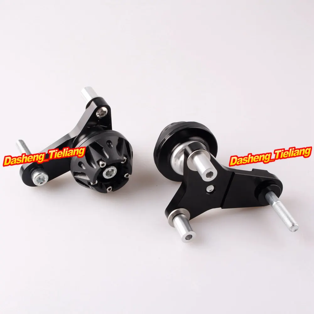 

For Suzuki GSXR 600 750 Frame Sliders Crash Pads Protector 2011 2012 2013 CNC Aluminum Alloy, Black