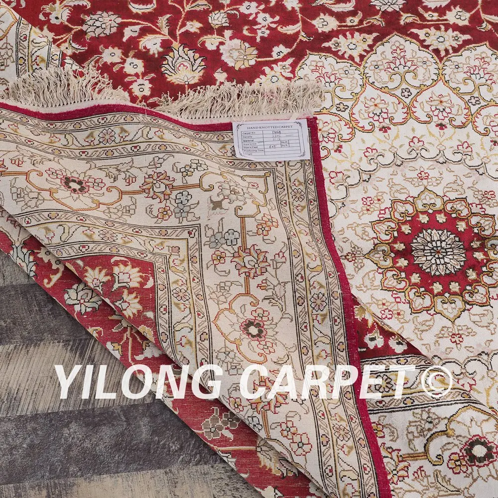 Yilong 6'x9 ручной работы восточных ковров красный изысканный персидский коврики (YHW316B6x9)