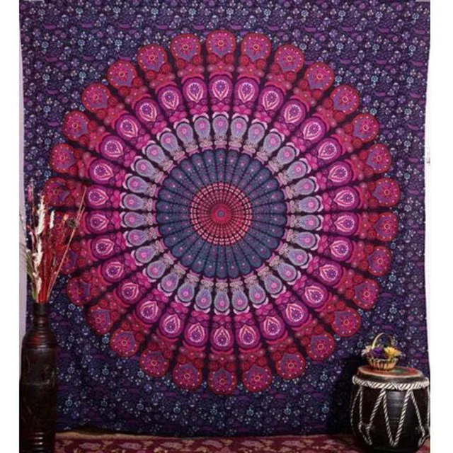 geometric tapestry wall hangings printed bohemia polyester mandala sheet tapestry